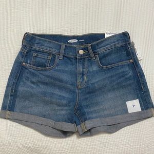 NWT Old Navy 3” boyfriend jean shorts aspen size 0